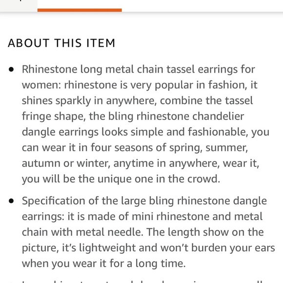 Gold Rhinestone Crystal Drop Chandelier Earrings - Picture 6 of 6